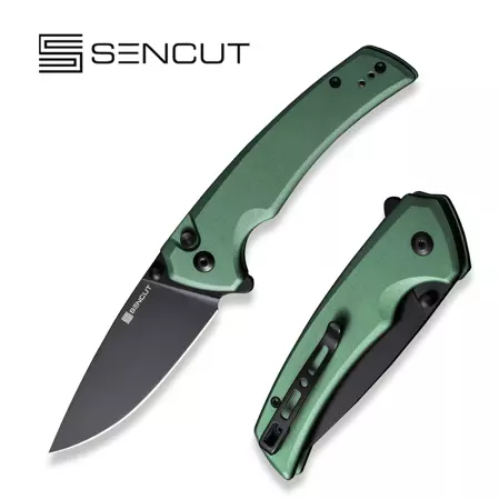 Sencut Knife Serene Green Aluminium, Black D2 (S21022B-5