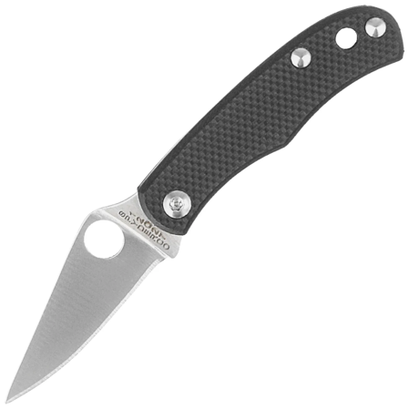 Spyderco Bug Knife Black G10, Satin 12C27 (C133GBKP)