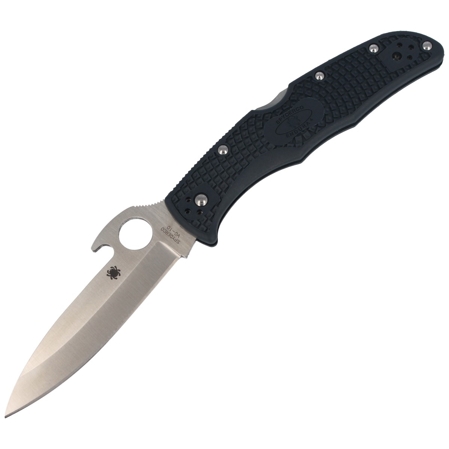 Spyderco Endura 4 FRN Grey Emerson Opener PlainEdge Knife (C10PGYW)