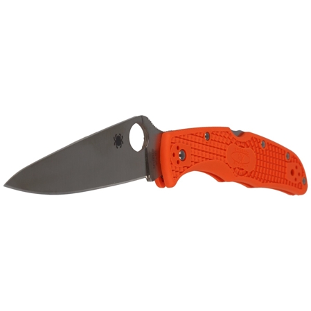 Spyderco Endura 4 FRN Orange Full Flat Plain Knife (C10FPOR)