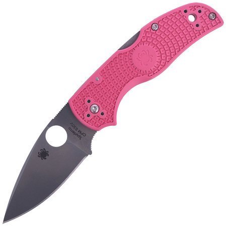 Spyderco Native 5 FRN Pink PlainEdge Knife (C41PPN5)