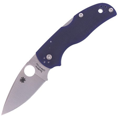 Spyderco Native 5 G10 Dark Blue G10, Satin CPM S110V by Sal Glesser Knife (C41GPDBL5)