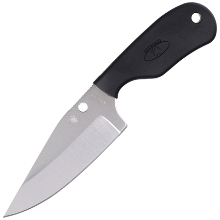 Spyderco Subway Bowie Black FRN, Satin Plain LC200N by Fred Perrin Knife (FB48PBK)