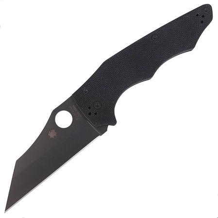 Spyderco YoJumbo G-10 Black, Black Blade Plain CPM S30V (C253GPBBK)