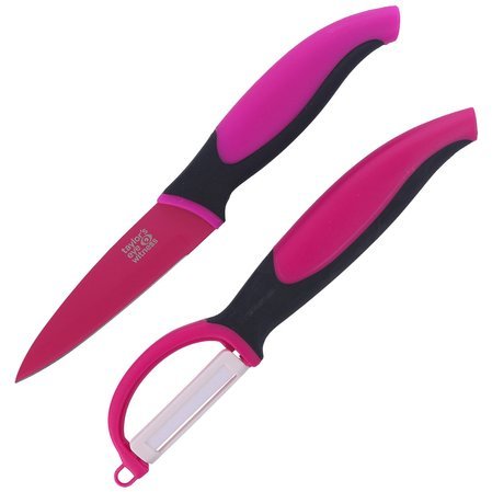 Taylor's Eye Knife Peeler & Peeler Set Pink (377800)