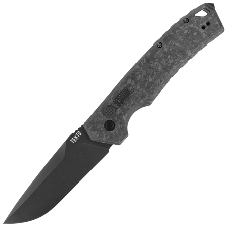 Tekto A3 Delta D/P Automatic Knife Forged Carbon Fiber, Black D2