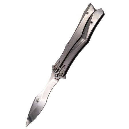 Third Decor Habitat Balisong Chrome Stainless Steel, Chrome 420 Butterfly Knife (K2818CR)