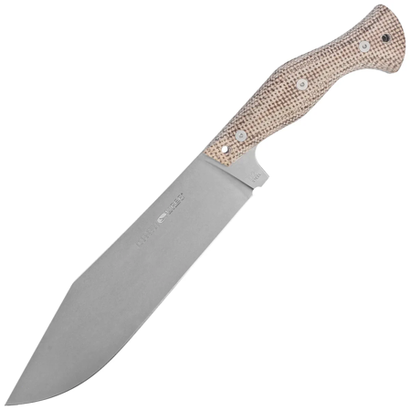 Viper Carnera Brown Canvas Micarta, Stonewashed D2 by Tommaso Rumici Knife (VT4006SWBW)