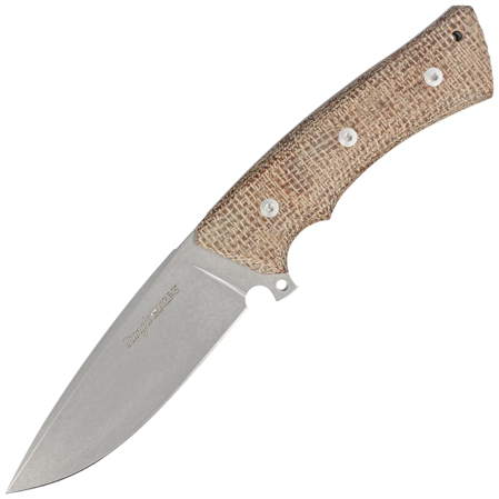 Viper Gianghi Brown Burlap Micarta, Stonewashed N690Co by Fabrizio Silvestrelli Knife (V4882IM)