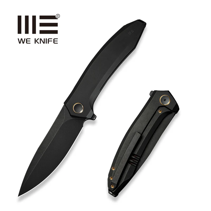 WE Knife Acuminal Black Titanium, Black Stonewashed Vanax (WE23070-1)