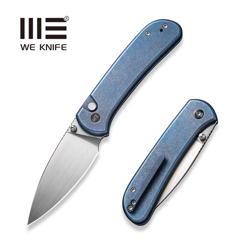 WE Knife Qubit Blue Titanium, Satin CPM 20CV (WE22030F-3)