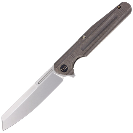 WE Knife Reiver LE No 212/260 Bronze Titanium, Silver Bead Blasted CPM S35VN (WE16020-3)