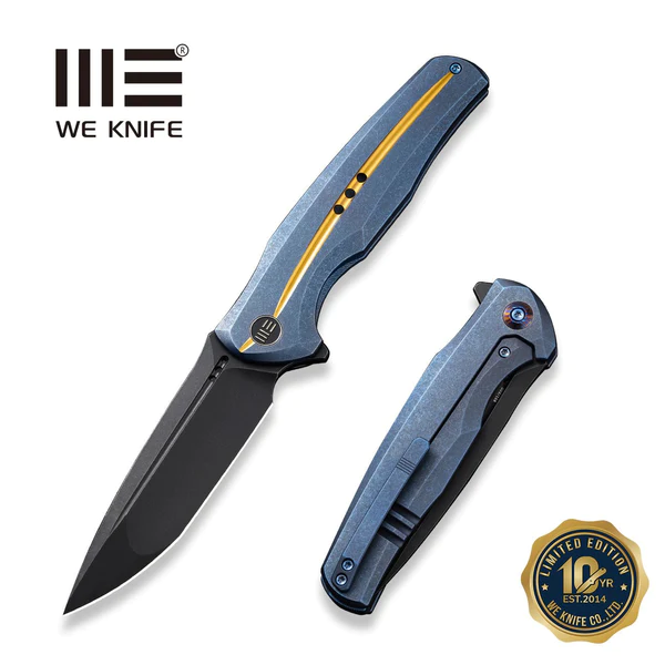 WeKnife 601X LE No 143/158 Blue Titanium, Black Stonewashed CPM 20CV (WE01J-3)