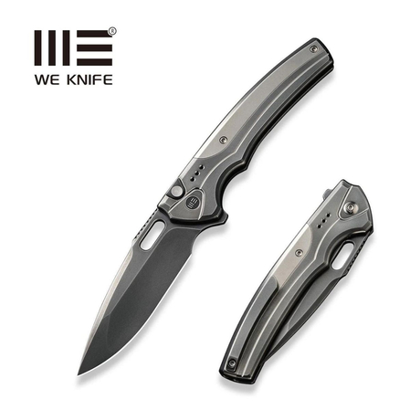 WeKnife Exciton LE No 278/310 Polished Gray Titanium, Polished Gray CPM 20CV (WE22038A-7)