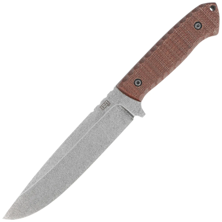 Za-Pas Expandable Brown Toxic Micarta, Acid Stonewashed O2 (EXT-ST-M-BR)