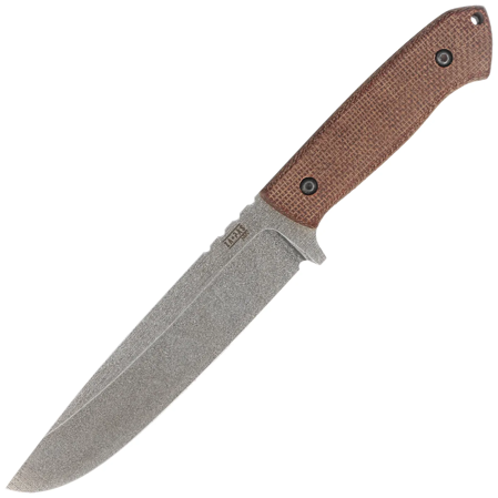 Za-Pas Expendable Brown Micarta, Acid Stonewashed NMV Knife