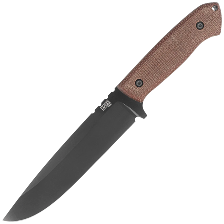 Za-Pas Expendable Brown Micarta, Black Cerakote NMV Knife