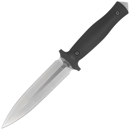 Za-Pas RH² Dagger Knife Black G10, Satin 1.4116 (RH2-SAT-G10-BL)