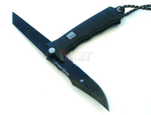 Nóż SOG Revolver SEAL Black TiNi Tanto Partially Serrated (TREV8)