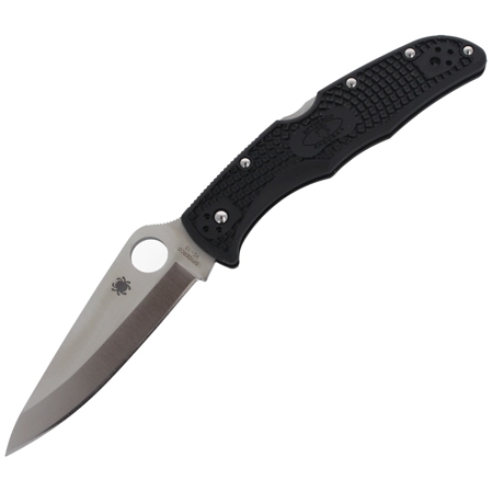 Spyderco Endura 4 FRN Black PlainEdge Knife (C10PBK)