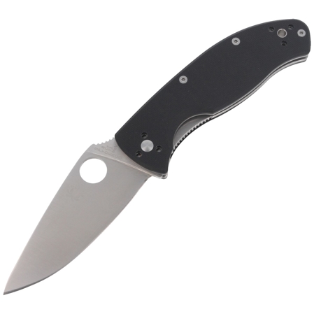 Spyderco Tenacious G-10 Black PlainEdge Knife (C122GP)