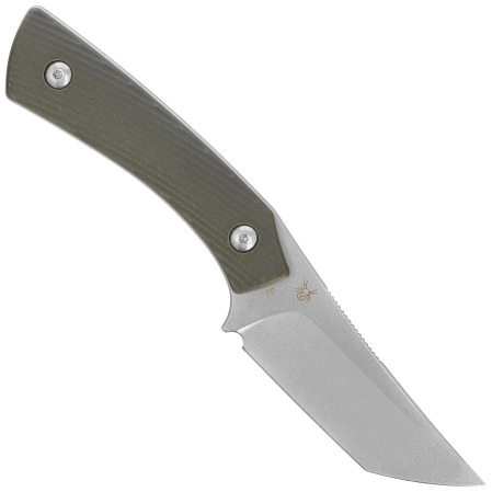 Bestech Step Knife Green G10, Stonewashed D2 by Denis Simonutti (BFK06B)