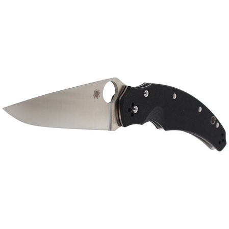 Spyderco Opus Black G-10 PlainEdge Knife (C218GP)