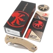 Microtech Amphibian Ram-Lok S/E Knife Frag Tan G10, Apocalyptic P/S M390MK by Tony Marfione (137RL-11APFRGTTA)