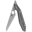 Spyderco Nand Gray Titanium, Satin M398 by Paul Alexander (C270TIP)