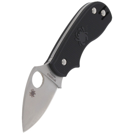 Spyderco Squeak Lightweight Black PlainEdge Knife (C154PBK)
