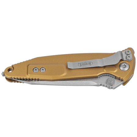 Nóż składany Microtech Socom Elite T/E-M Tan Aluminium, Stonewashed M390MK by Tony Marfione (161-10TA)