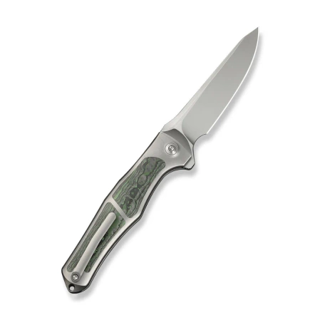 WeKnife 702XI LE No 145/150 Gray Titanium/Jungle Wear Fat Carbon, Stonewashed M390 (WE07B-4)