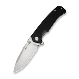 Sencut Skarnax Knife Black G10, Satin 9Cr18MoV (S24025-1)