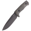 LionSteel Tactical Knife Green Canvas Micarta, PVD / Stone Washed Niolox by Molletta (T5B CVG)