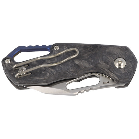 Nóż składany MKM Isonzo Clip Point Marbled Carbon Fiber, Satin M390 by Jesper Voxnæs (MK FX03M-3CM)
