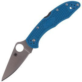 Nóż Spyderco Delica 4 FRN Blue Flat Ground Plain (C11FPBL)
