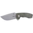 Nóż Kubey Knife Green Micarta, Bead Blasted D2 (KU901C)