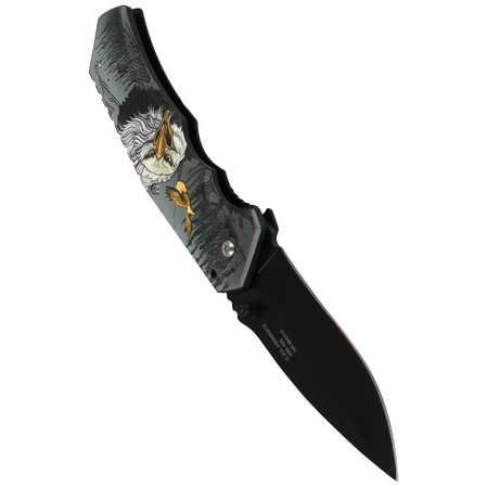 Herbertz CJH Knife with 3D Eagle Motif, Black 420 (584212 - ART000142)