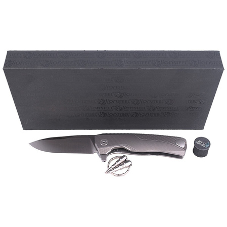 Nóż składany LionSteel ROK Grey Titanium, Satin M390 by Molletta (ROK G)