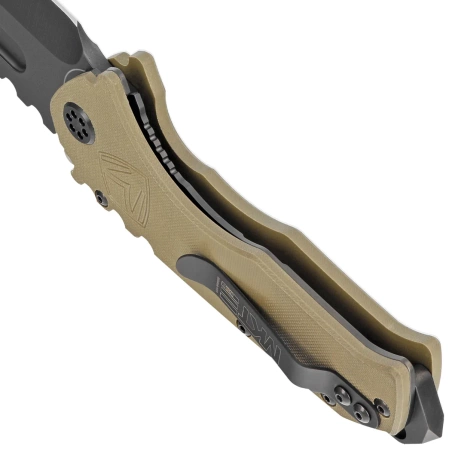 Nóż składany Medford Praetorian Scout M/P OD Green G10, PVD HW/Clip, Black DLC D2 by Greg Medford (MKM30DPT-1010-TPCP-BP)