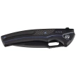 Nóż składany WE Knife Exciton LE No 084/205 Black Titanium / Twill Carbon Fiber, Two-Tone Black CPM 20CV (WE22038A-2)