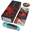 Microtech LUDT Gen III T/E Automatic Knife Turquoise Aluminum, Apocalyptic M390MK by Tony Marfione (1136-10APTQ)