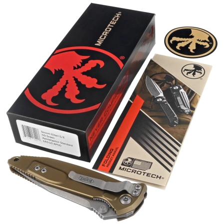 Nóż składany Microtech Socom Elite S/E OD Green Aluminum, Apocalyptic M390 by Tony Marfione (160-10APOD)