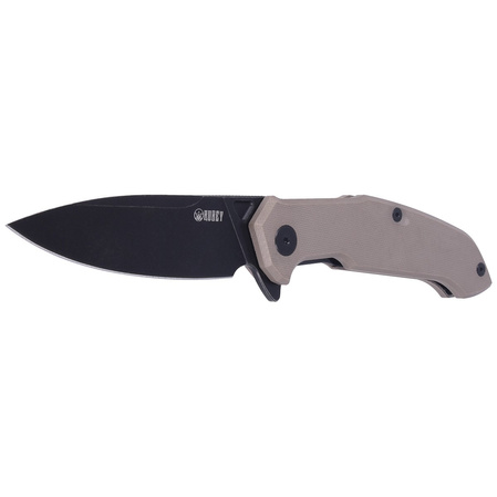Kubey Knife Victory Tan G10, Darkwash AUS-10 (KU219C)