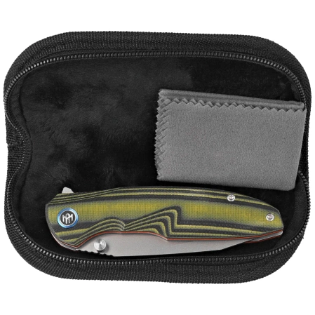 Nóż składany Remette RT-Cool Whale Black / Green G10, Sandblasted 14C28N (RTCL-G1)