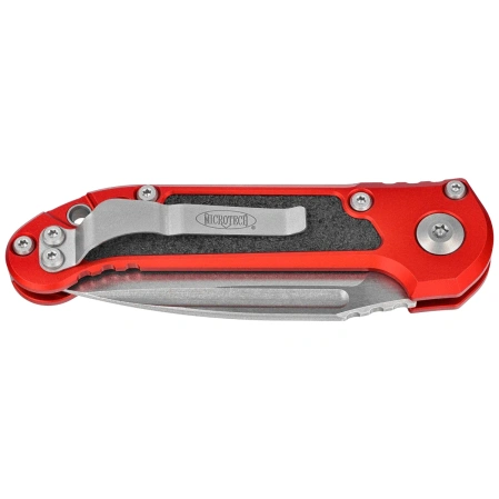 Nóż automatyczny Microtech LUDT Gen III S/E Red Aluminium, Stonewashed M390MK by Tony Marfione (1135-10RD)