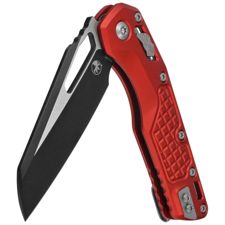 Microtech MSI S/E Knife Red Frag Aluminum, Black M390MK by Tony Marfione (210-1FRRD)