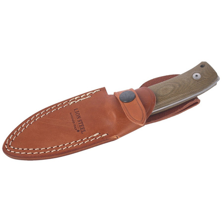 Nóż LionSteel Bushcraft Green Canvas, Satin Blade (M4 CVG)