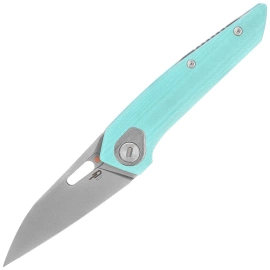 Bestech VK-Void Knife Aqua G10, Satin / Bead Blasted Stonewashed MagnaCut by Vulpex Knives (BG63B)