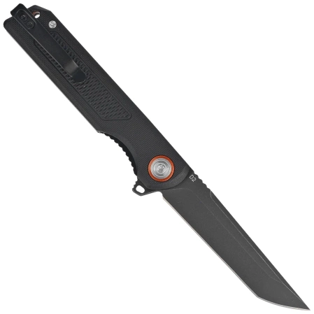 BlackFox Momentum Black G10 Knife, PTFE Stonewashed D2 (BF-769)